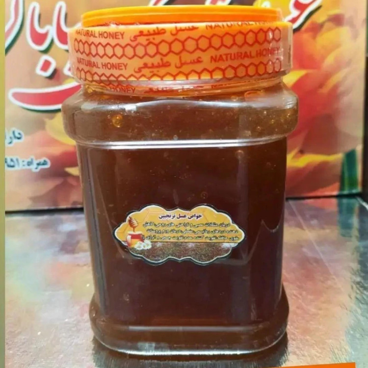عسل تک گل طبیعی ترنجبین اصل 1 کیلویی-بیابانی(خرید مستقیم از زنبوردار ) ارسال رایگان