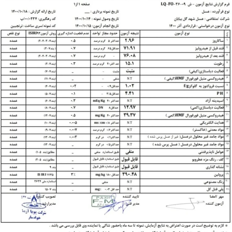 عسل تک گل طبیعی ترنجبین اصل 1 کیلویی-بیابانی(خرید مستقیم از زنبوردار ) ارسال رایگان
