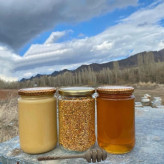 معجون عسل طبیعی و گرده گل کوهستان و ژل رویال اصل ایرانی (ارسال رایگان)